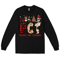 Black pct patient care technician  christmas Long Sleeve Tee - JahusDesignShop