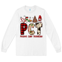 White pct patient care technician  christmas Long Sleeve Tee - JahusDesignShop