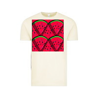 Vintage Arctic Watermelon Slices Seamless Pattern Vintage Tee - BundleAndBundleShop