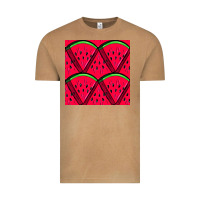 Watermelon Slices Seamless Pattern Vintage Tee | Teevron