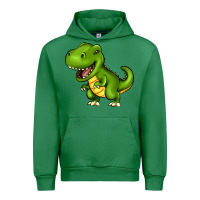 Emerald Cartoon T-Rex Urban Hoodie - HowdyJamesFarm