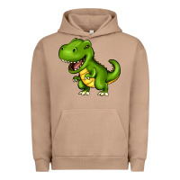 Pigment Burro Cartoon T-Rex Urban Hoodie - HowdyJamesFarm