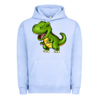 Pigment Grape Ice Cartoon T-Rex Urban Hoodie - HowdyJamesFarm