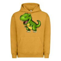 Pigment Peanut Butter Cartoon T-Rex Urban Hoodie - HowdyJamesFarm