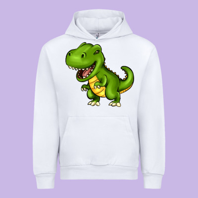 Cartoon T-rex Urban Hoodie Designed By Howdyjamesfarm