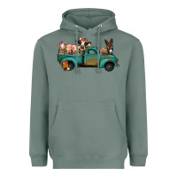 Sage farm animals truck Heavyweight Hoodie - Jasminsmagicworld