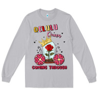 Moon Dust delulu queen coming through Long Sleeve Tee - MaliasSmallBusiness