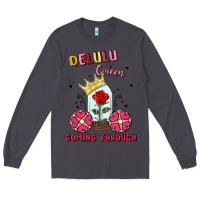 Smoke delulu queen coming through Long Sleeve Tee - MaliasSmallBusiness