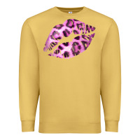 Antique Gold Pink Leopard Lips Premium Sweatshirt - Bettercallsaul