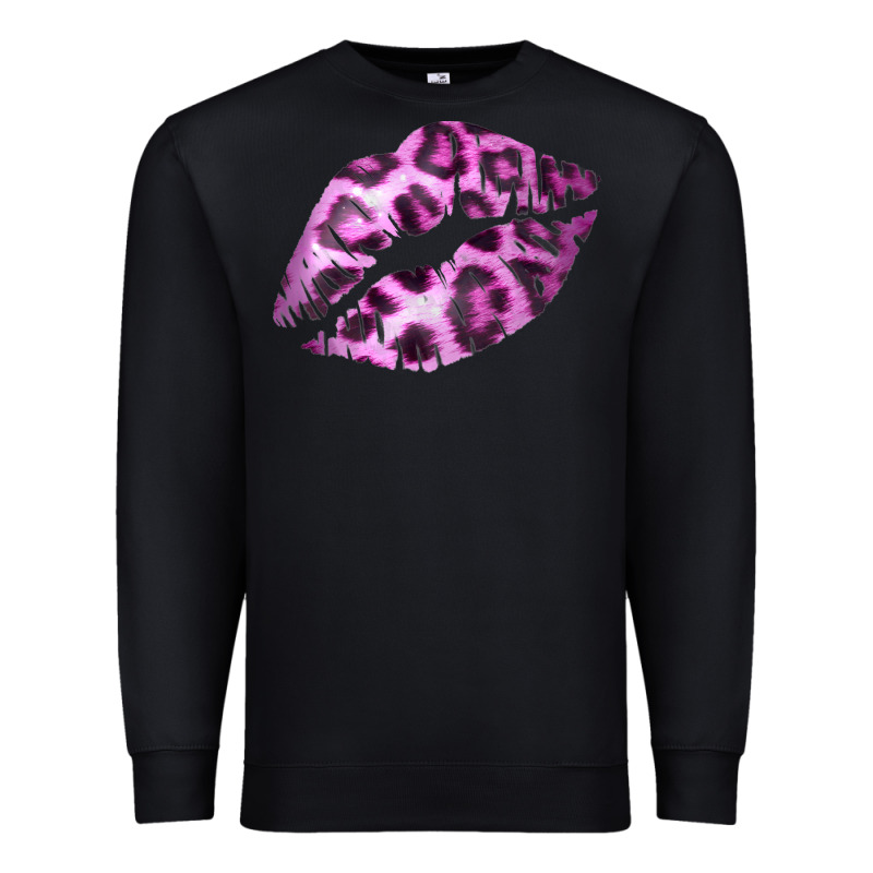 Pink Leopard Lips Premium Sweatshirt by Bettercallsaul | Teevron