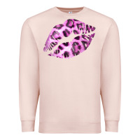Pale Pink Pink Leopard Lips Premium Sweatshirt - Bettercallsaul