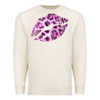 Sandshell Pink Leopard Lips Premium Sweatshirt - Bettercallsaul