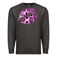 Smoke Pink Leopard Lips Premium Sweatshirt - Bettercallsaul