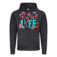 Vintage Black teacher life Vintage Hoodie - AdoDesignShop