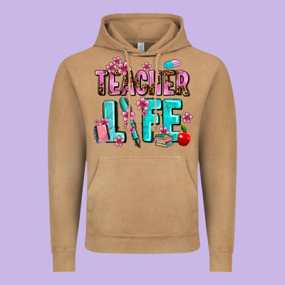 Teacher Life Vintage Hoodie Designed By Adodesignshop