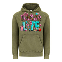 Vintage Olive teacher life Vintage Hoodie - AdoDesignShop
