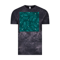 Cloud Black Tropical  Leaves Seamless Pattern Vintage Tee - BundleAndBundleShop