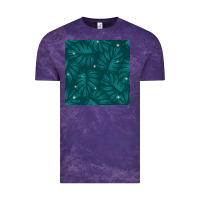 Cloud Purple Tropical  Leaves Seamless Pattern Vintage Tee - BundleAndBundleShop