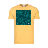 Vintage Mustard Tropical  Leaves Seamless Pattern Vintage Tee - BundleAndBundleShop
