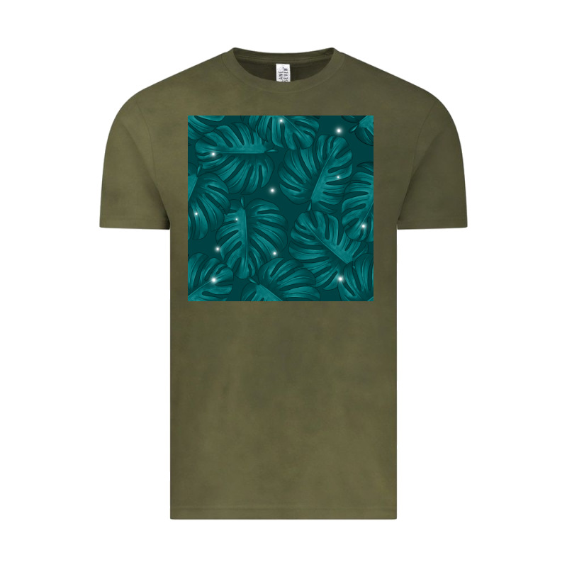 Tropical  Leaves Seamless Pattern Vintage Tee by BundleAndBundleShop | Teevron
