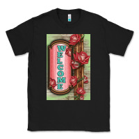 Black Western Red Roses Welcome Classic Tee - LillyAllenDesigns