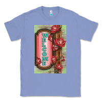 Colony Blue Western Red Roses Welcome Classic Tee - LillyAllenDesigns