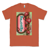 Copper Western Red Roses Welcome Classic Tee - LillyAllenDesigns