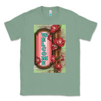 Sage Western Red Roses Welcome Classic Tee - LillyAllenDesigns