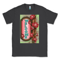 Smoke Western Red Roses Welcome Classic Tee - LillyAllenDesigns