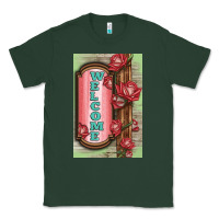 Sports Green Western Red Roses Welcome Classic Tee - LillyAllenDesigns