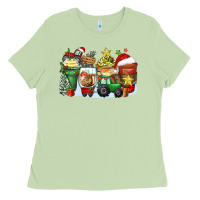 Matcha Christmas tractor coffee cups Ladies Tee - Zillion Design Studio
