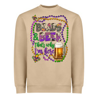 Mushroom beads & beer that's why i'm here Heavyweight Sweatshirt - Artiststas