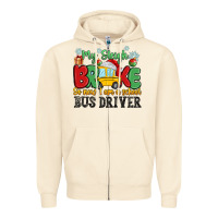 Sandshell my sleigh broke so now i am a school bus driver Zipper Hoodie - MaliasSmallBusiness