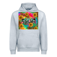Heather Grey Mom rainbow sunflower Urban Hoodie - CowGirlArtShop