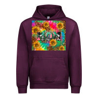 Mauve Wine Mom rainbow sunflower Urban Hoodie - CowGirlArtShop
