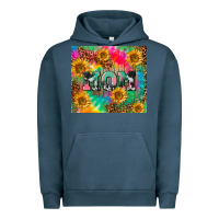 Pigment Midnight Navy Mom rainbow sunflower Urban Hoodie - CowGirlArtShop
