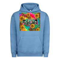 Pigment Pebble Blue Mom rainbow sunflower Urban Hoodie - CowGirlArtShop