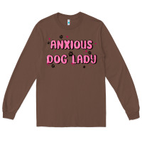 Chestnut anxious dog lady Long Sleeve Tee - MaliasSmallBusiness