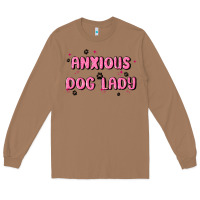 Toasted Coconut anxious dog lady Long Sleeve Tee - MaliasSmallBusiness