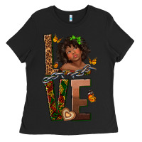 Black love melanin Ladies Tee - texasbilliewilder
