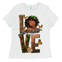 White love melanin Ladies Tee - texasbilliewilder