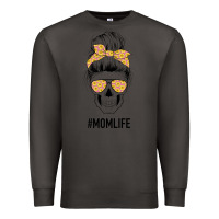 Smoke Yellow Flower on Pink Background Mom Skull Premium Sweatshirt - Bettercallsaul
