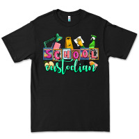 Black school custodian Premium Tee - AdoDesignShop