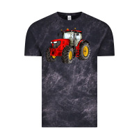 Cloud Black western farm tractor red Vintage Tee - Artiststas