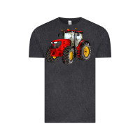 Vintage Black western farm tractor red Vintage Tee - Artiststas