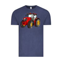 Vintage Denim western farm tractor red Vintage Tee - Artiststas