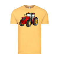 Vintage Mustard western farm tractor red Vintage Tee - Artiststas
