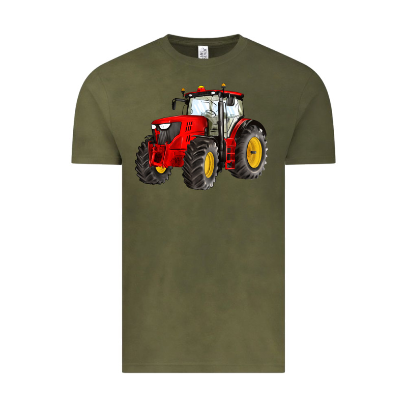 Western Farm Tractor Red Vintage Tee by Artiststas | Teevron