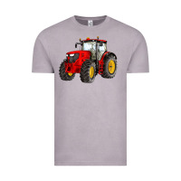 Vintage Zinc western farm tractor red Vintage Tee - Artiststas
