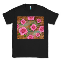 Black Western Pink Roses Classic Tee - LillyAllenDesigns